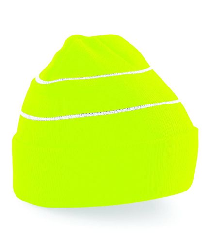 Beechfield Enhanced-Viz Beanie Fluorescent Yellow
