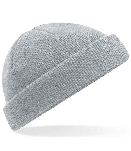 Beechfield Recycled Mini Fisherman Beanie Light Grey