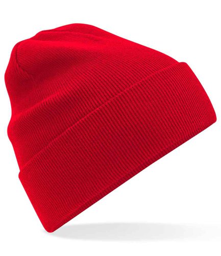 Beechfield Organic Cotton Original Cuffed Beanie Classic Red
