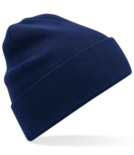 Beechfield Organic Cotton Original Cuffed Beanie Oxford Navy