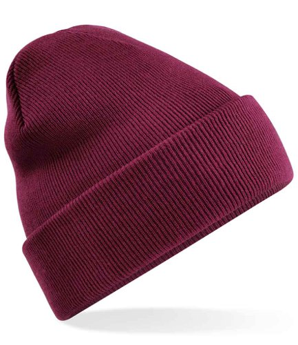 Beechfield Recycled Original Cuffed Beanie Burgundy