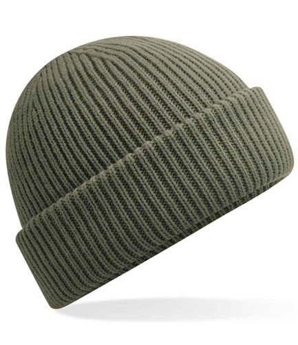 Beechfield Recycled Wind Resistant Breathable Elements Beanie Olive Green