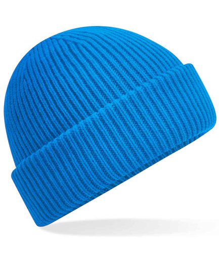 Beechfield Recycled Wind Resistant Breathable Elements Beanie Sapphire Blue