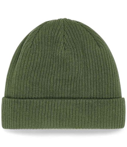 Beechfield Organic Cotton Beanie Olive Green
