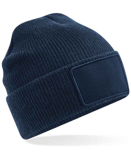 Beechfield Removable Patch Thinsulate™ Beanie French Navy