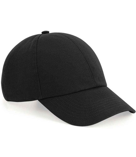Beechfield Organic Cotton 6 Panel Cap Black