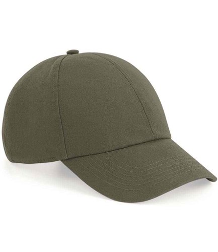 Beechfield Organic Cotton 6 Panel Cap Olive Green