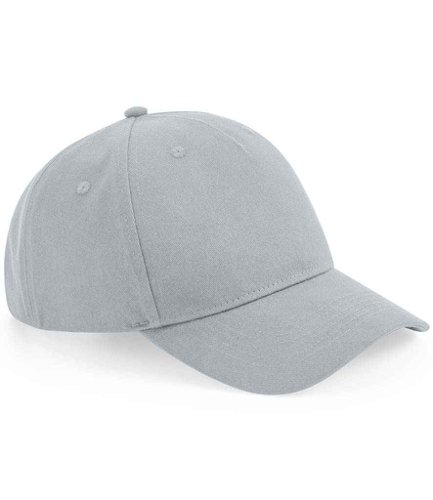 Beechfield Organic Cotton 5 Panel Cap Light Grey
