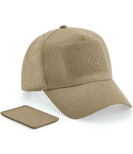 Beechfield Removable Patch 5 Panel Cap Desert Sand