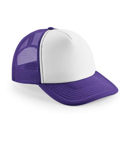 purple and white snapback hats