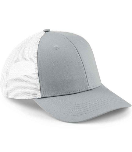 Beechfield Urbanwear Trucker Cap Light Grey/White