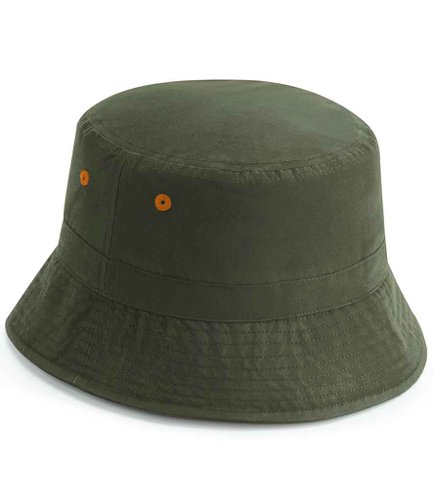 Beechfield Recycled Polyester Bucket Hat Olive Green L/XL