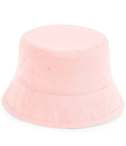 Beechfield Kids Organic Cotton Bucket Hat Powder Pink M/L