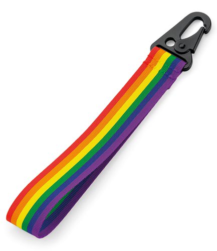 BagBase Brandable Key Clip Rainbow