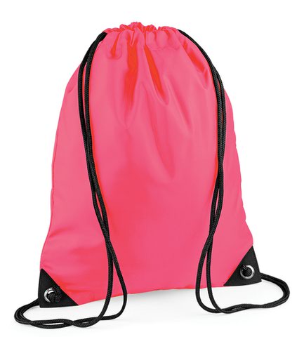BagBase Premium Gymsac Fluorescent Pink