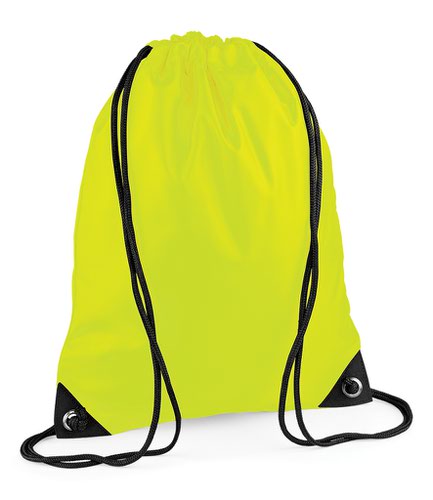 BagBase Premium Gymsac Fluorescent Yellow