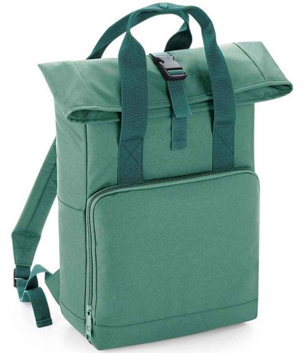 BagBase Twin Handle Roll-Top Backpack Sage Green
