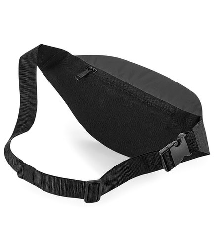 BagBase Reflective Belt Bag Black Reflective Accessory Bags & Pouches BG134 BRF ONE