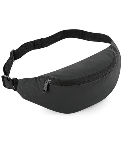 BagBase Reflective Belt Bag Black Reflective