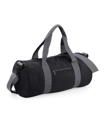 BagBase Original Barrel Bag Black/Grey