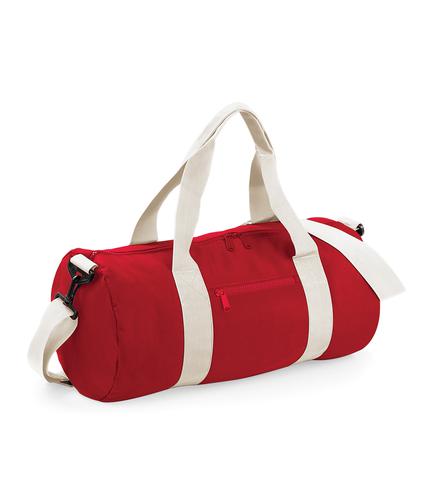 BagBase Original Barrel Bag Classic Red/Off White