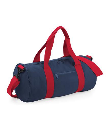 BagBase Original Barrel Bag French Navy/Classic Red