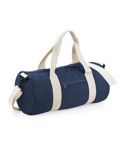 BagBase Original Barrel Bag French Navy/Off White