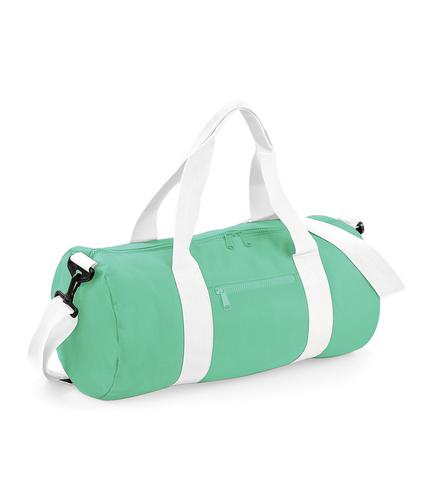 BagBase Original Barrel Bag Mint/White