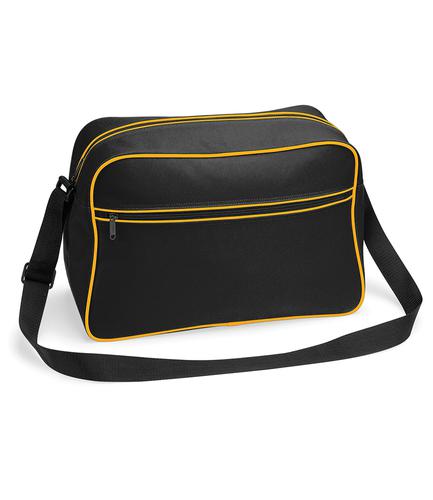BagBase Retro Shoulder Bag Black/Gold