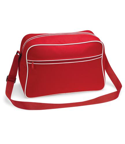 BagBase Retro Shoulder Bag Classic Red/White