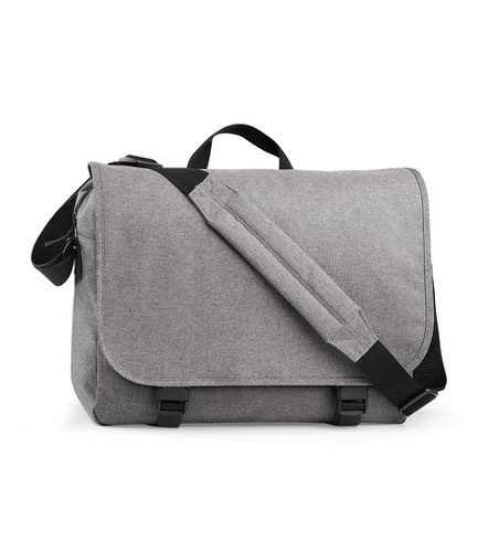 BagBase Two Tone Digital Messenger Grey Marl Messenger Bags BG218 GYM ONE