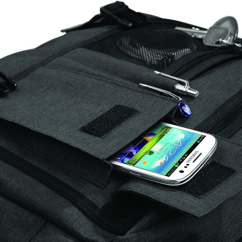 BagBase Two Tone Digital Messenger Anthracite Messenger Bags BG218 ANT ONE