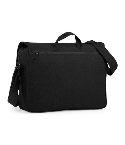 BagBase Two Tone Digital Messenger Black Messenger Bags BG218 BLK ONE