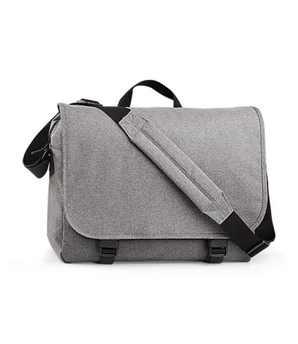 BagBase Two Tone Digital Messenger Grey Marl Messenger Bags BG218 GYM ONE