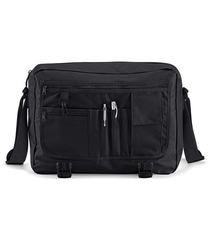 BagBase Messenger Bag Black Messenger Bags BG21 BLK ONE