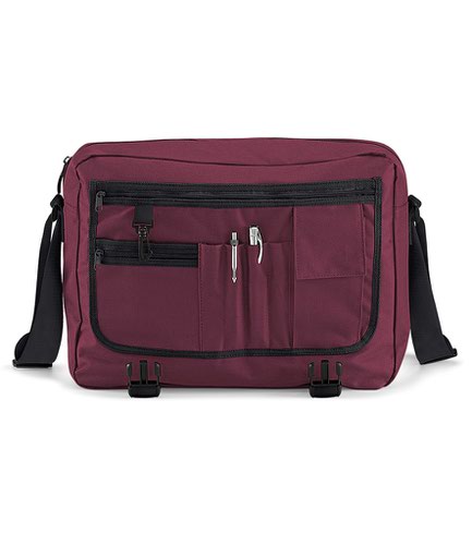 BagBase Messenger Bag Burgundy Messenger Bags BG21 BUR ONE