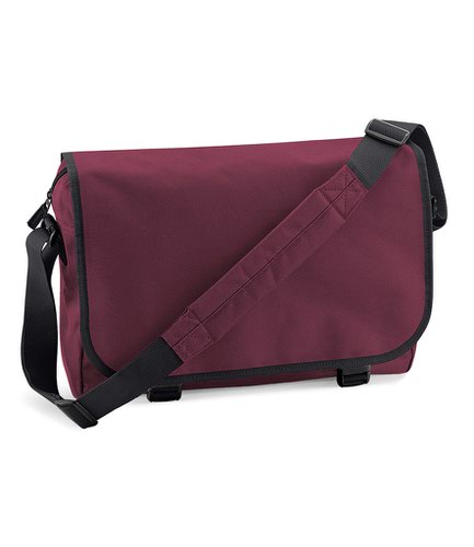 BagBase Messenger Bag Burgundy Messenger Bags BG21 BUR ONE