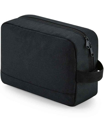BagBase Recycled Essentials Wash Bag Black