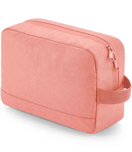 BagBase Recycled Essentials Wash Bag Blush Pink