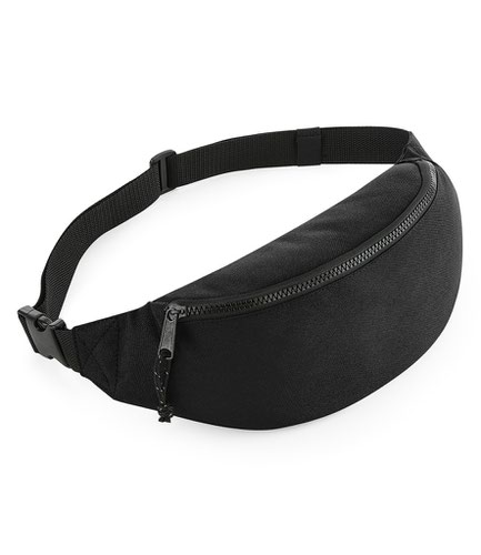 BagBase Recycled Belt Bag Black