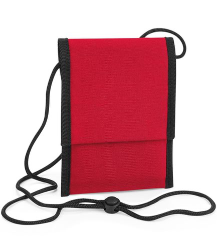 BagBase Recycled Cross Body Pouch Classic Red