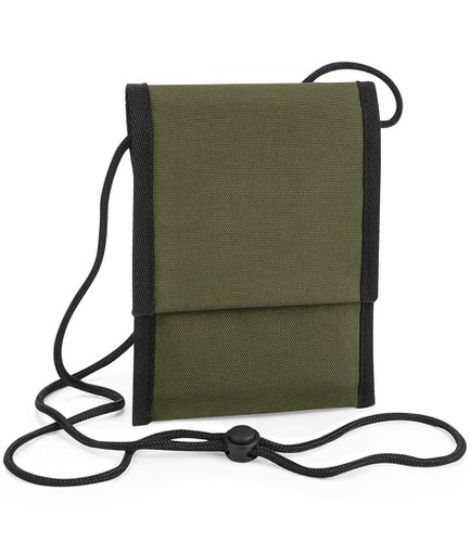 BagBase Recycled Cross Body Pouch Military Green