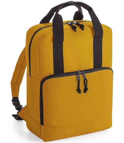 BagBase Recycled Cooler Backpack Mustard