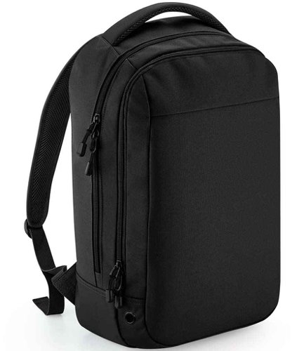 BagBase Athleisure Sports Backpack Black/Black