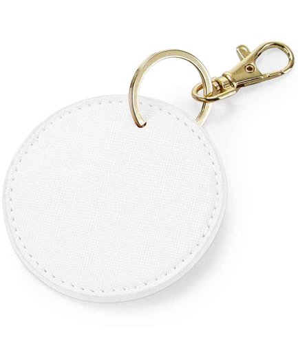 BagBase Boutique Circular Key Clip Soft White