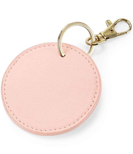 BagBase Boutique Circular Key Clip Soft Pink