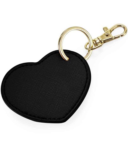 BagBase Boutique Heart Key Clip Black
