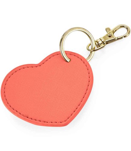 BagBase Boutique Heart Key Clip Coral