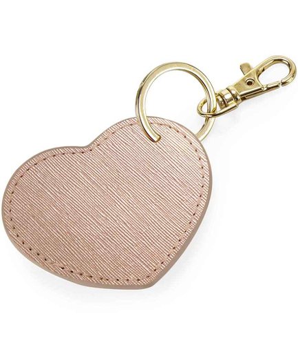 BagBase Boutique Heart Key Clip Rose Gold