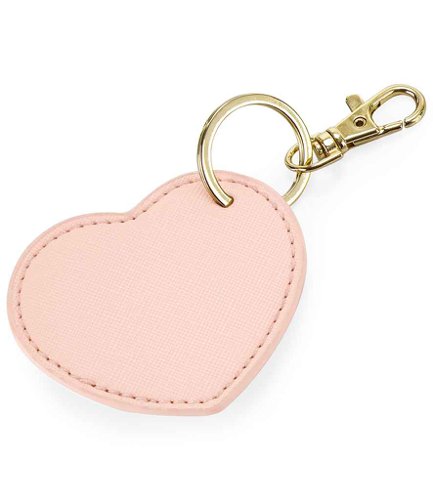 BagBase Boutique Heart Key Clip Soft Pink